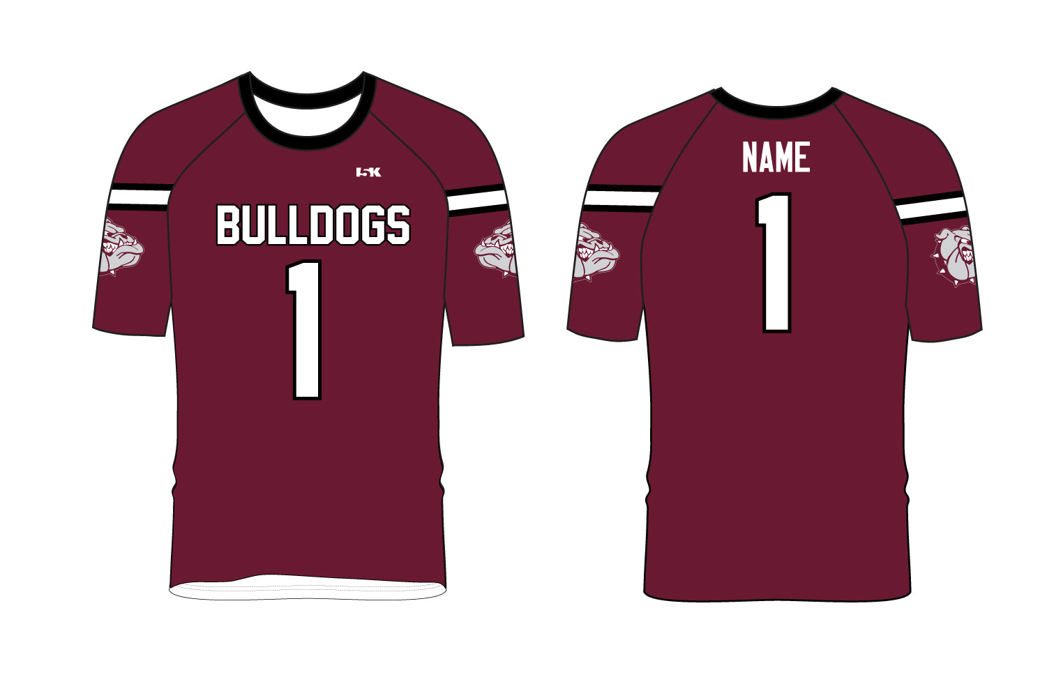 Lynn English Bulldogs Football Sublimated Fan Jersey