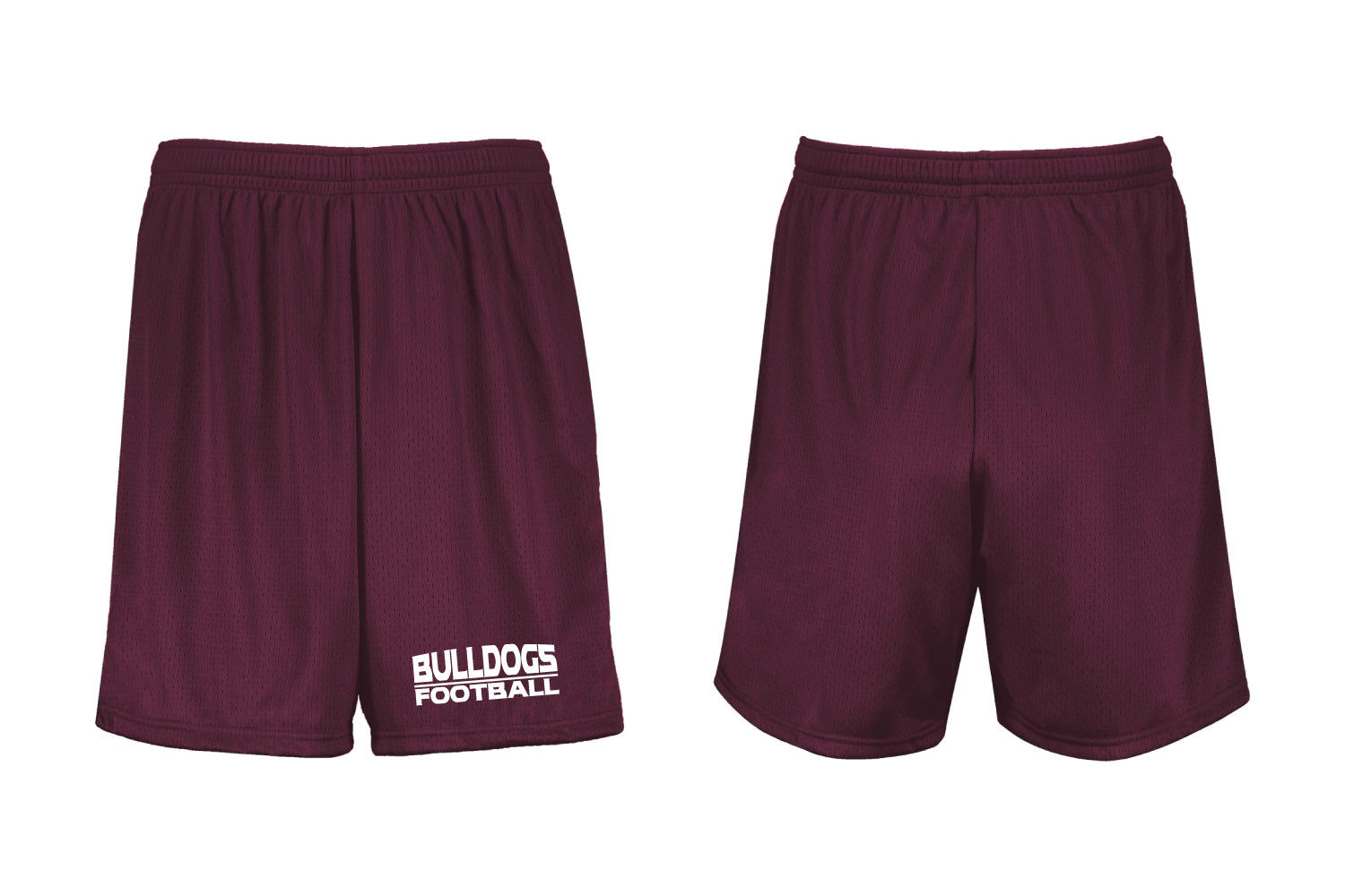 Lynn English Bulldogs Athletic Shorts - Maroon