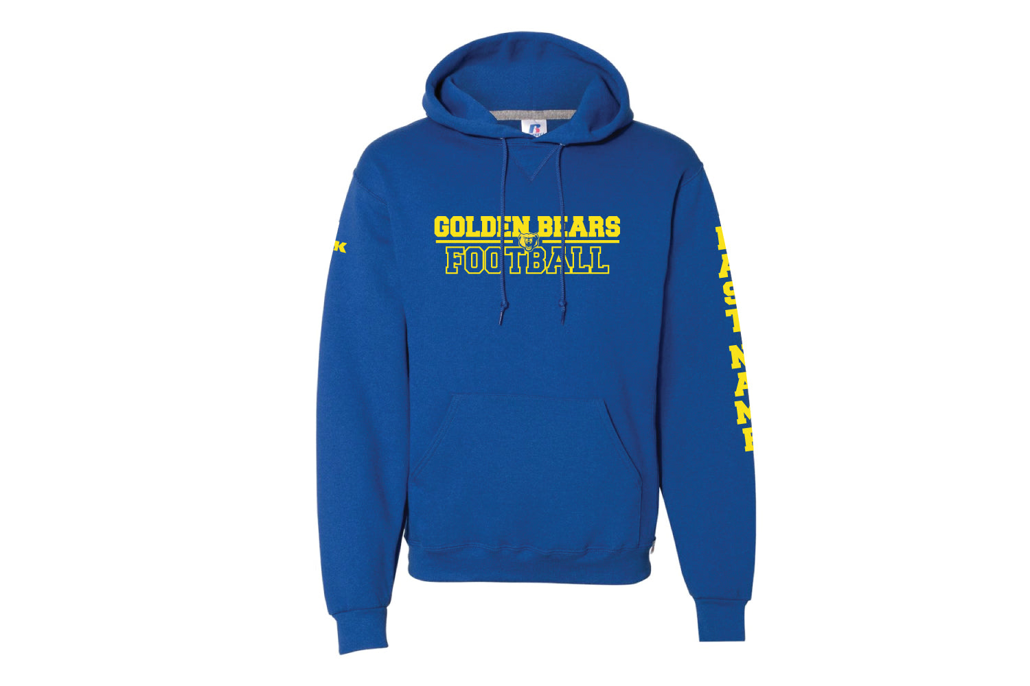 Lyndhurst Golden Bears Football Cotton Hoodie - Royal