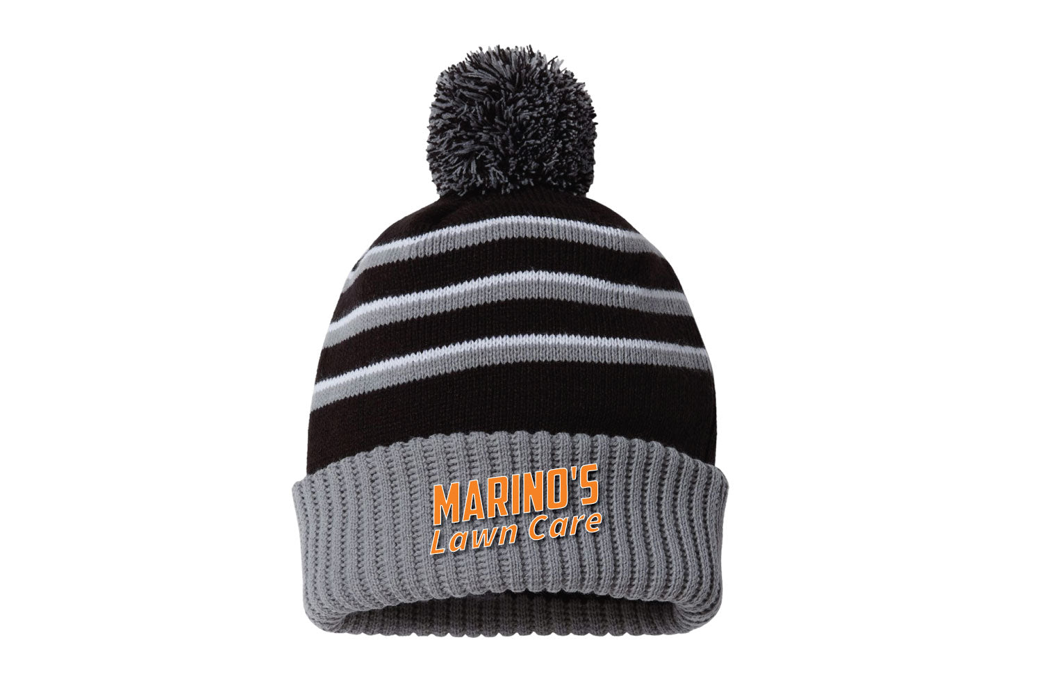 Marino's Lawn Care Pom Beanie