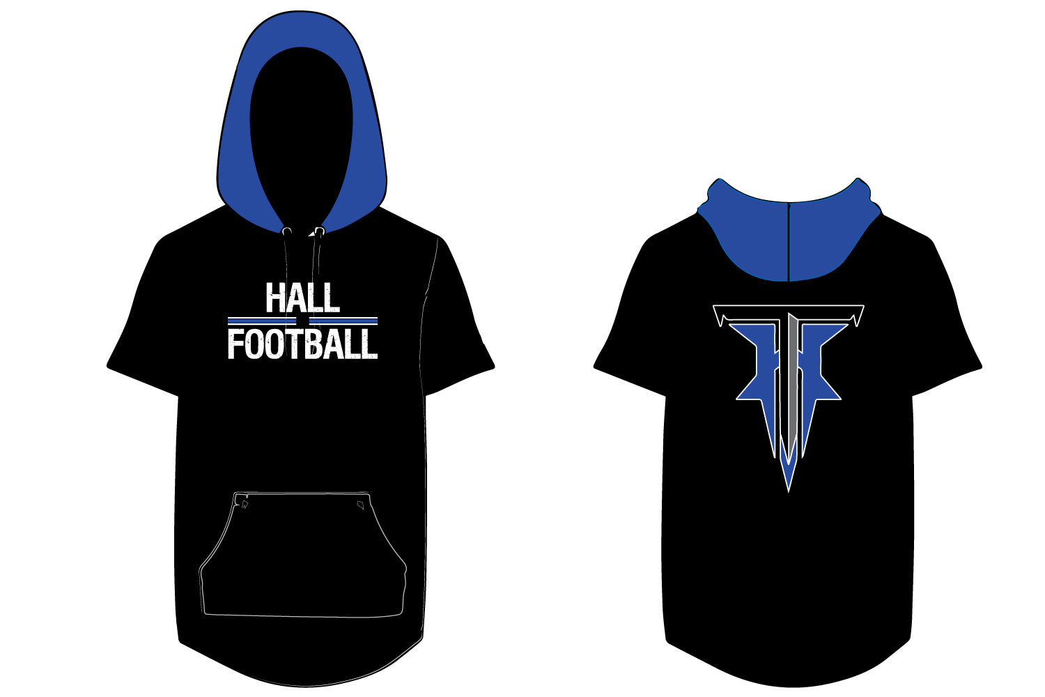 Hall Titans Sublimated Short Sleeve Hoodie