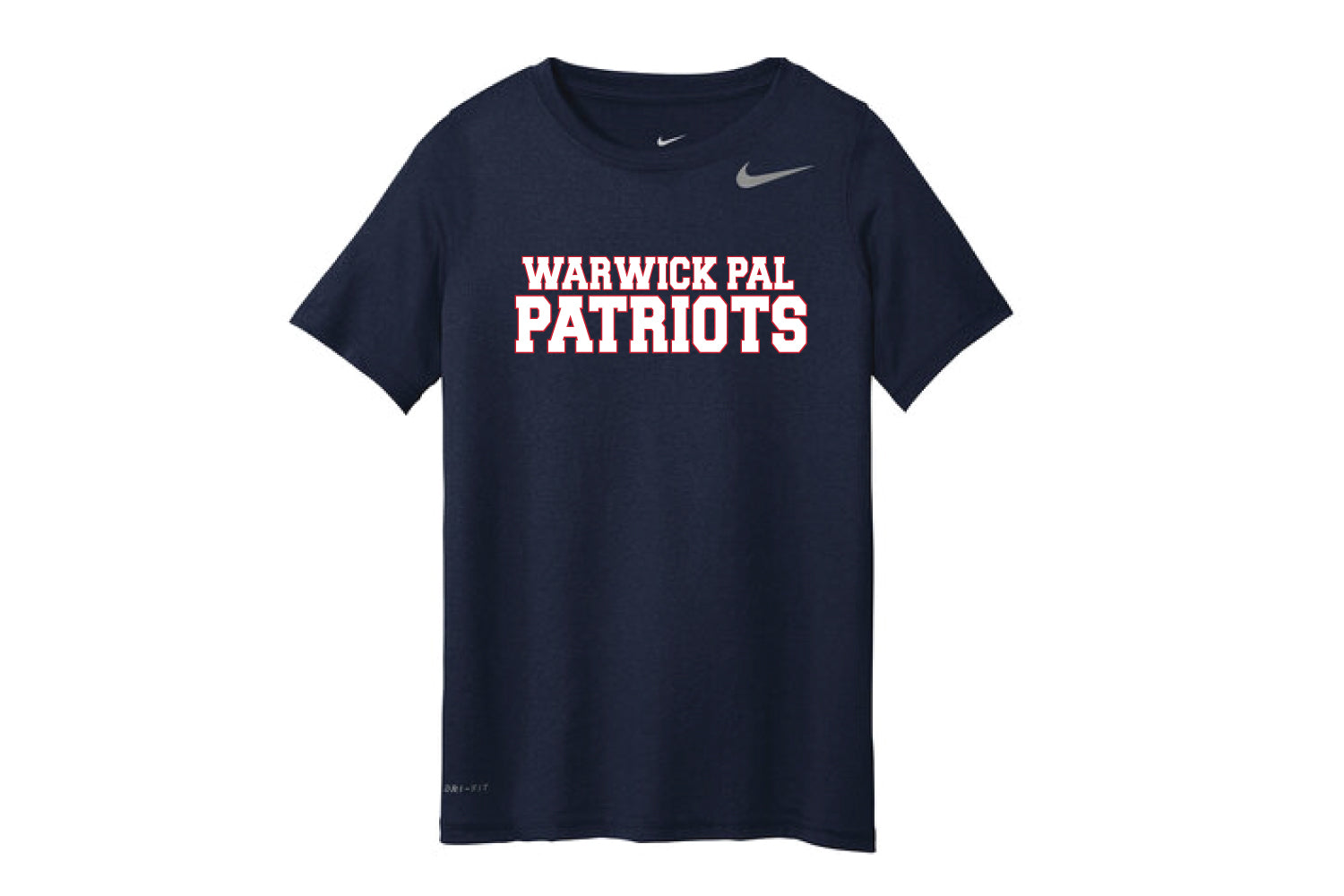 Warwick Pal Patriots Football Nike Dryfit Tee - Navy