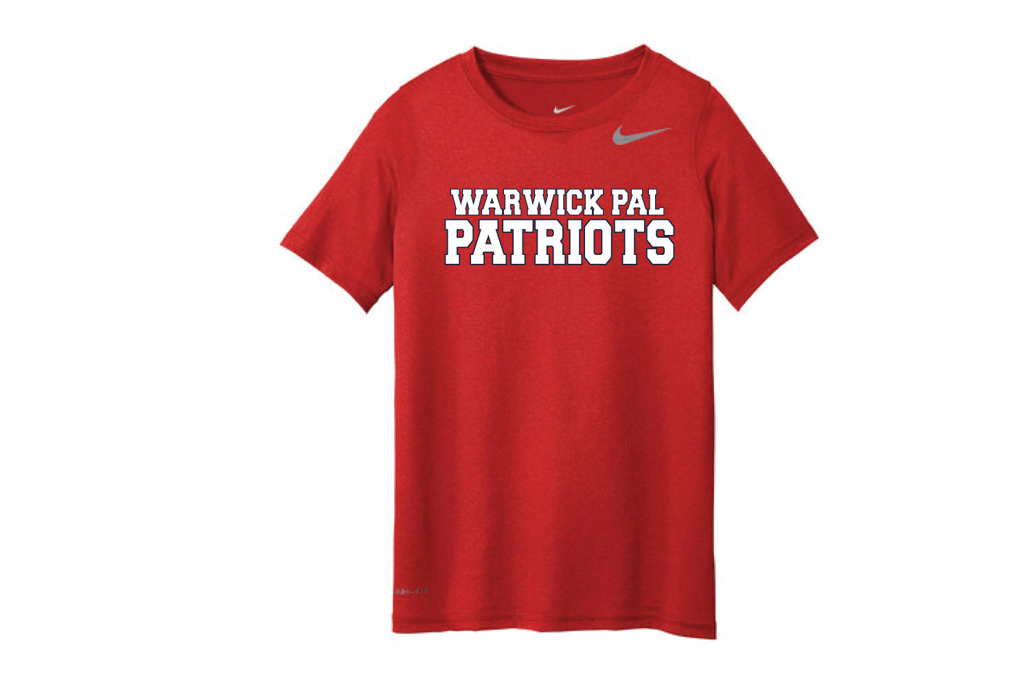 Warwick Pal Patriots Football Nike Dryfit Tee - Red