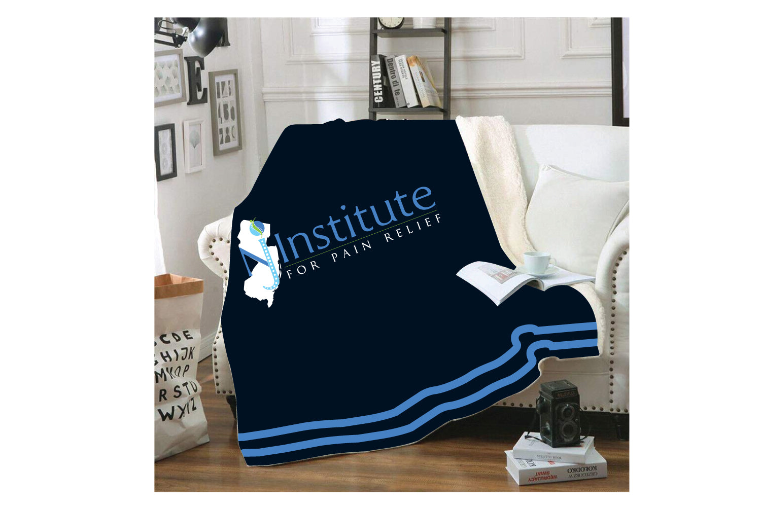 NJ Institute for Pain Relief Sublimated Blanket