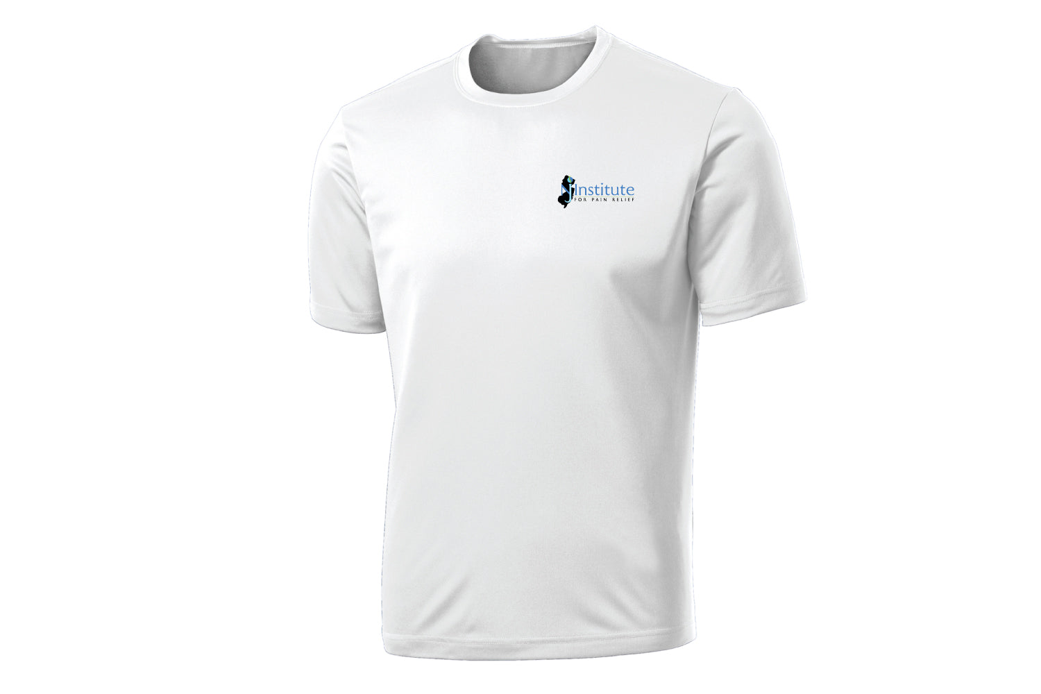 NJ Institute for Pain Relief Dryfit Performance Tee - White