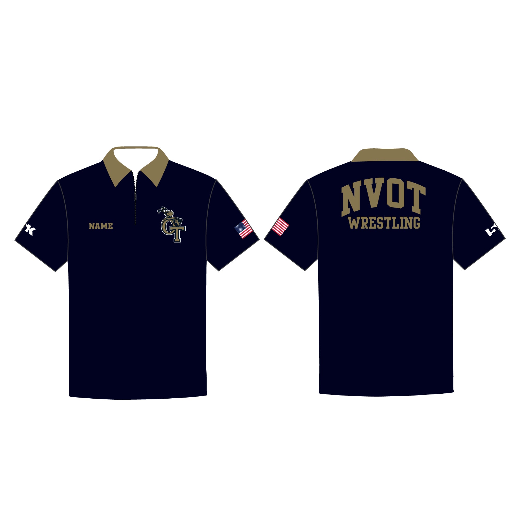NVOT Wrestling Sublimated Polo