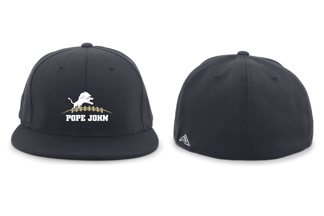 Pope John HS Football Flexfit Cap - Navy
