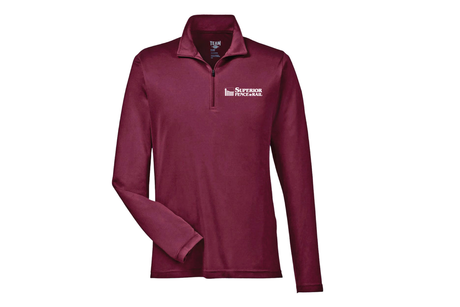 Superior Fence & Rail Moisture-Wicking Quarter-Zip - Maroon