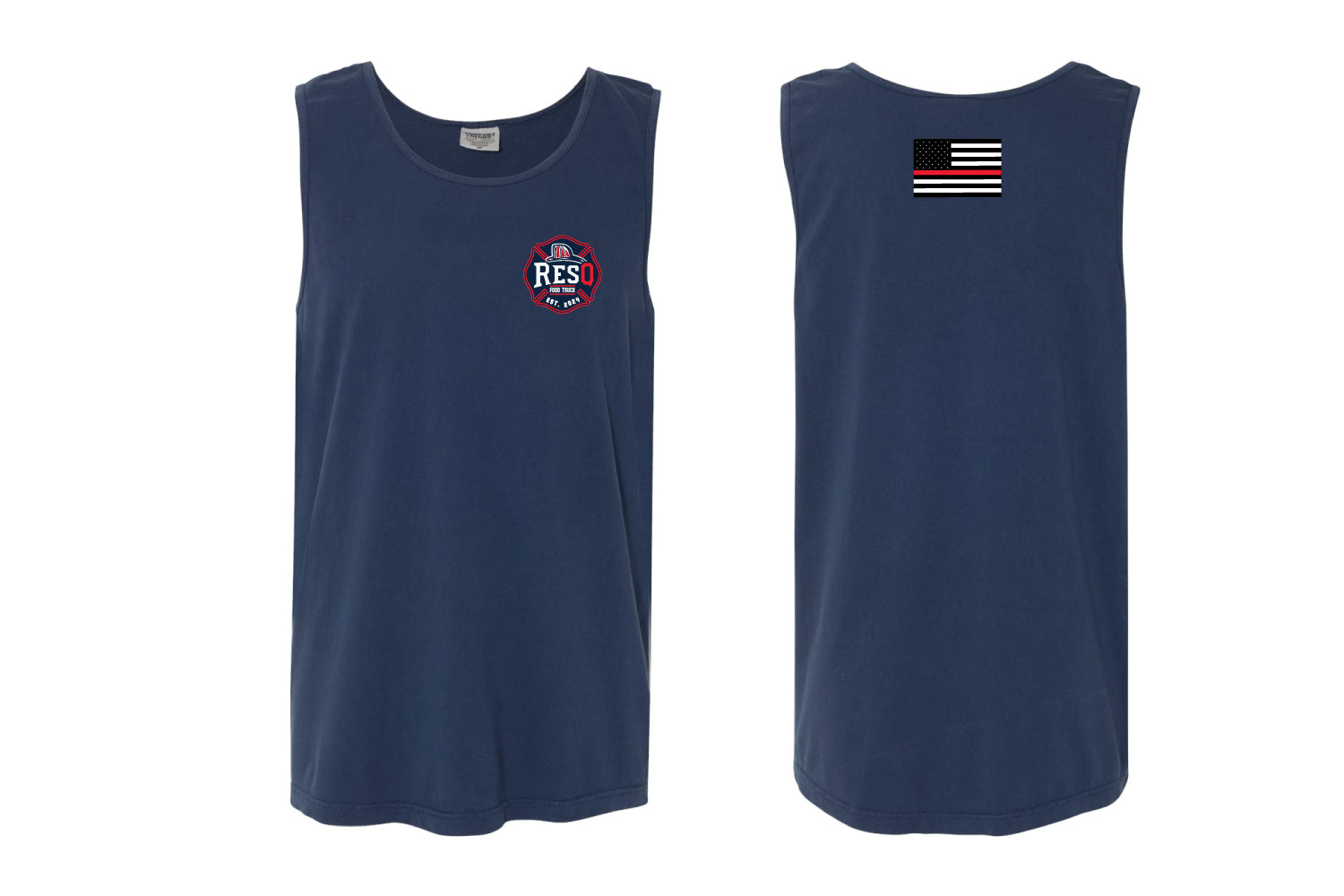 RESQ Heavyweight Tank Top - Navy