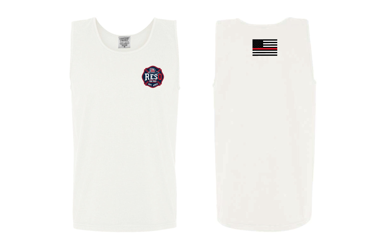 RESQ Heavyweight Tank Top - White