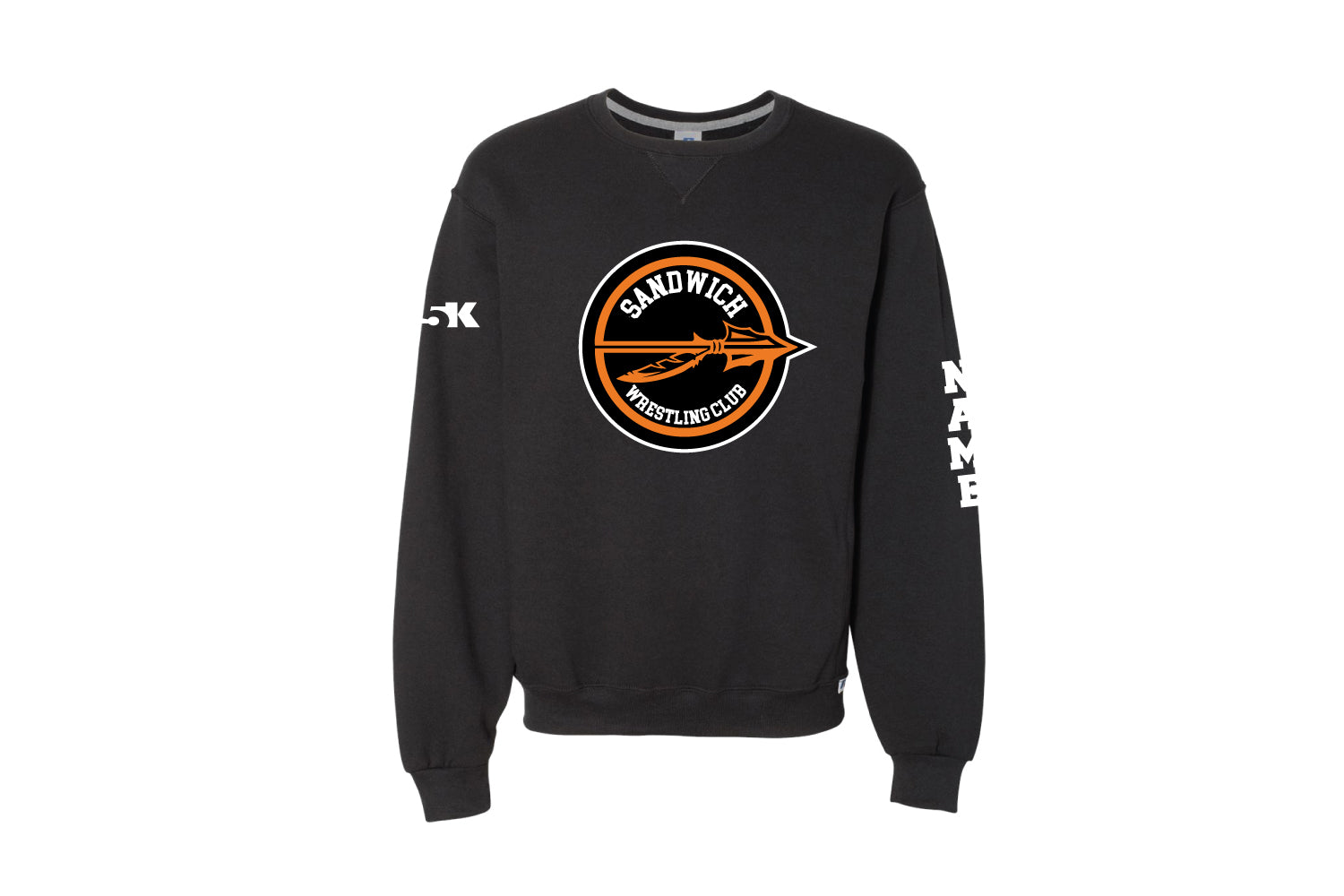 Sandwich Indians Wrestling Club Cotton Crewneck Sweatshirt - Black