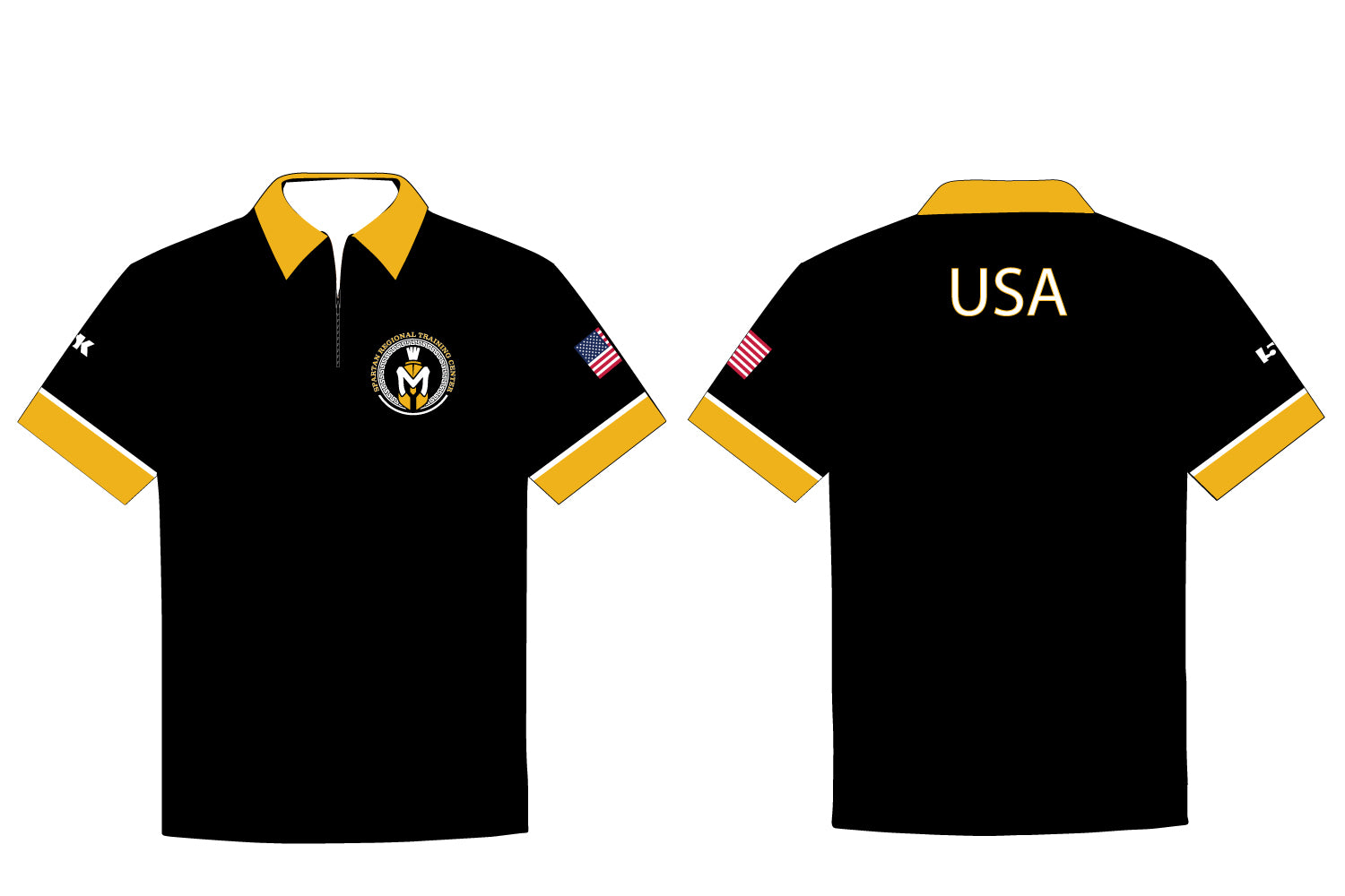 Spartan RTC Sublimated Polo Shirt - Black