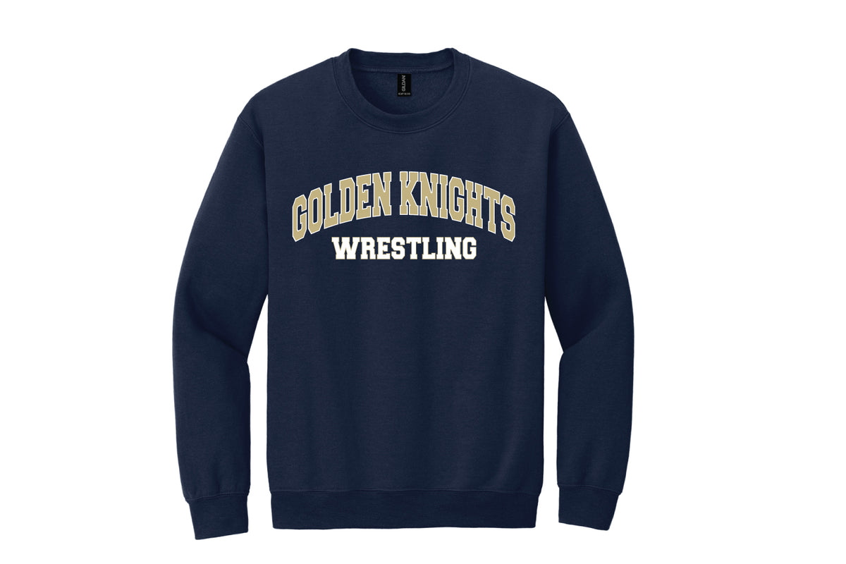 NVOT Wrestling Cotton Crewneck Sweatshirt - Navy
