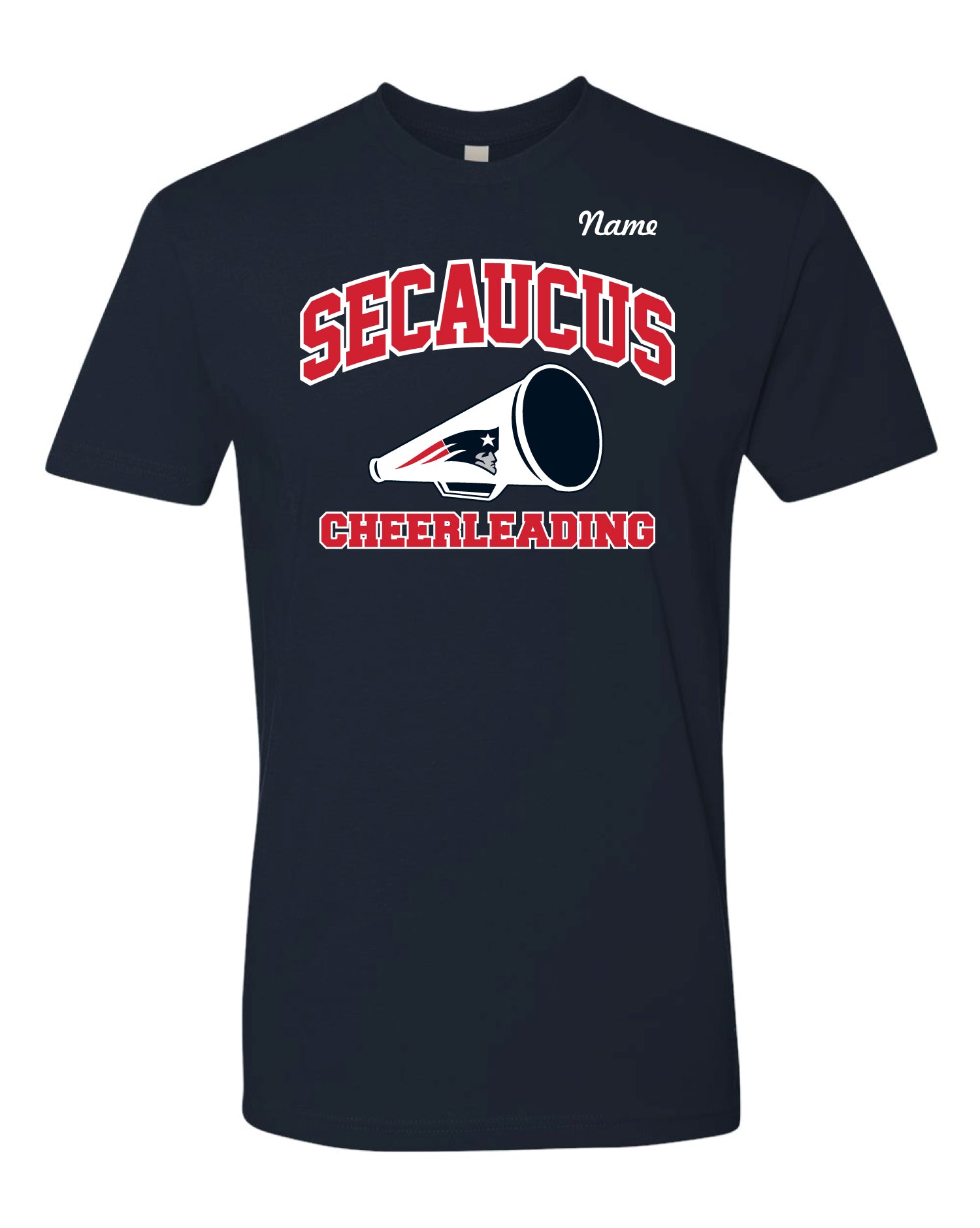 Secaucus Cheer Cotton Crew Tee - Navy