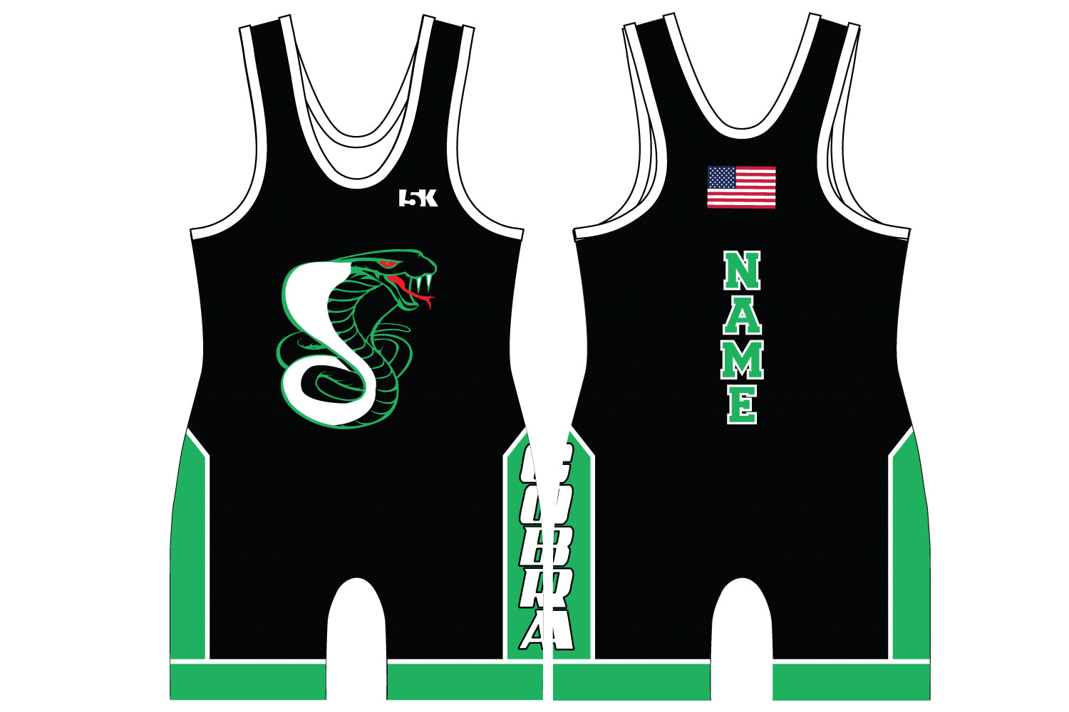 Cobras Wrestling Sublimated Men's Singlet