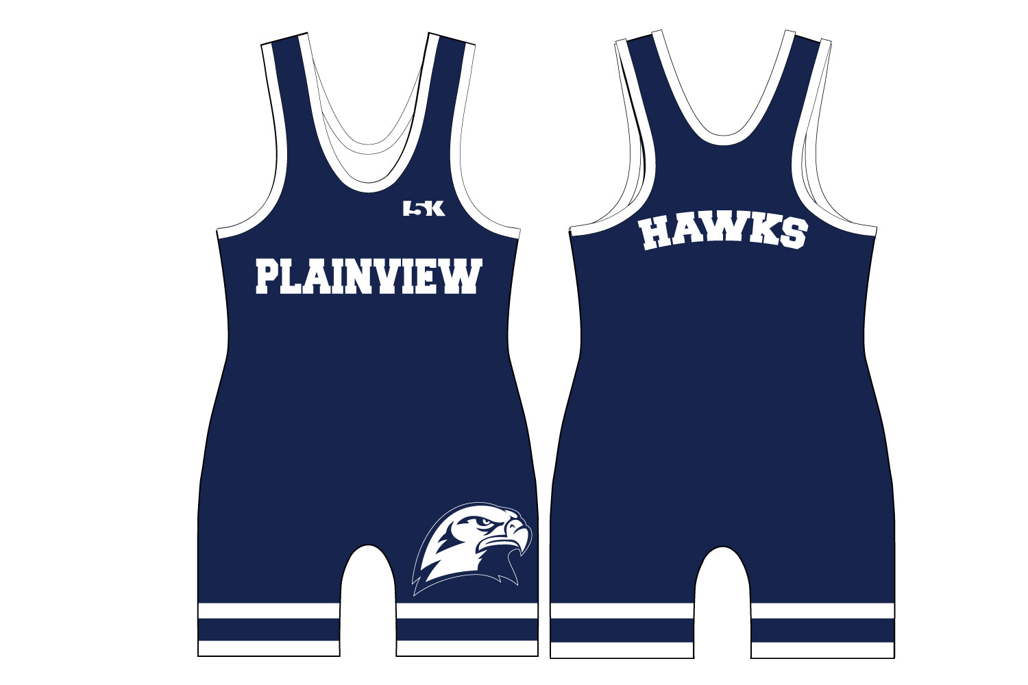 Plainview Hawks Wrestling Sublimated Men's Singlet