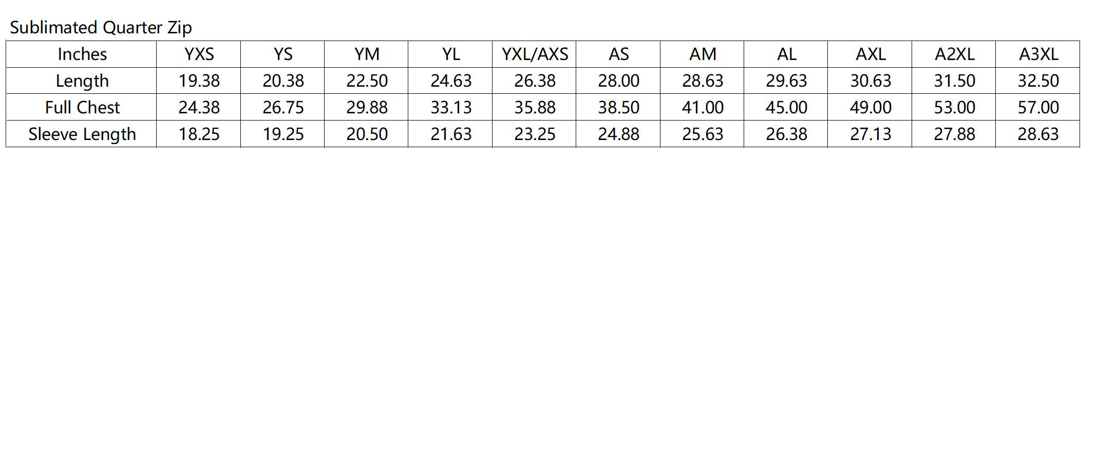 Lynn English Bulldogs Football Sublimated Quarter Zip