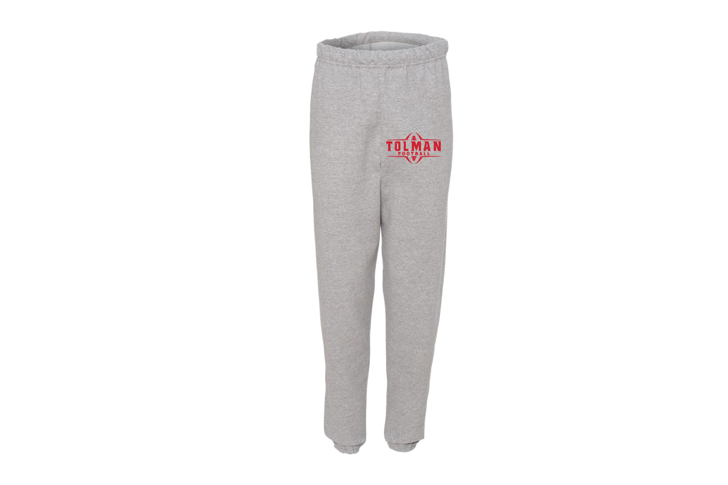 Tolman Tigers Football Cotton Sweatpants - Gray