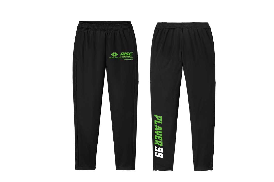 Rise Flag Football Travel Pants - Black