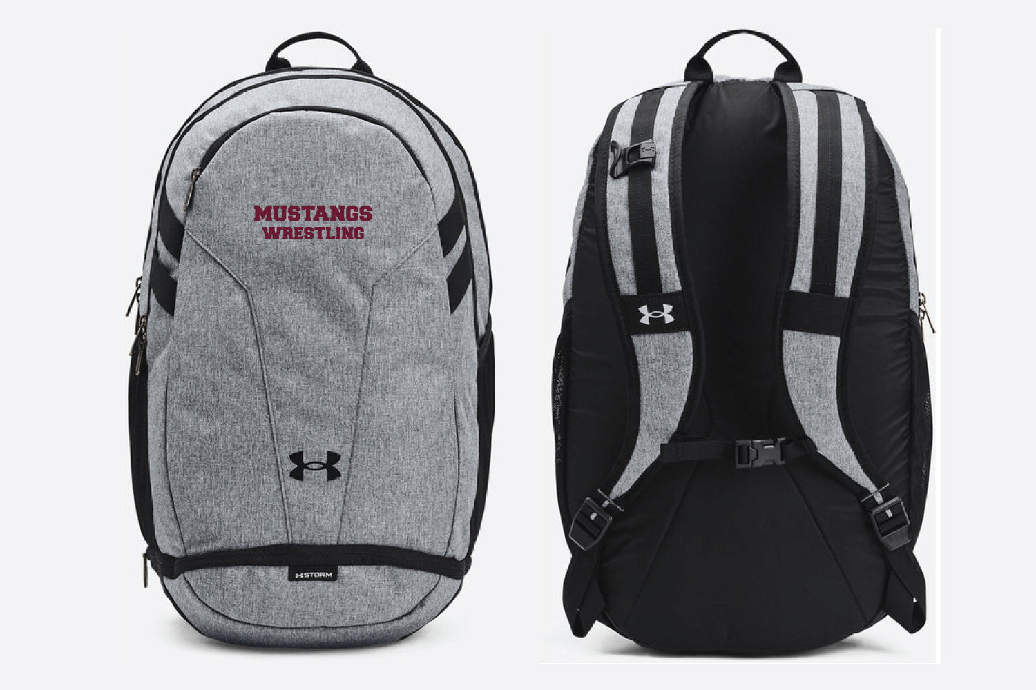 Clifton HS Wrestling Under Armour Hustle 5.0 TEAM Backpack - Gray