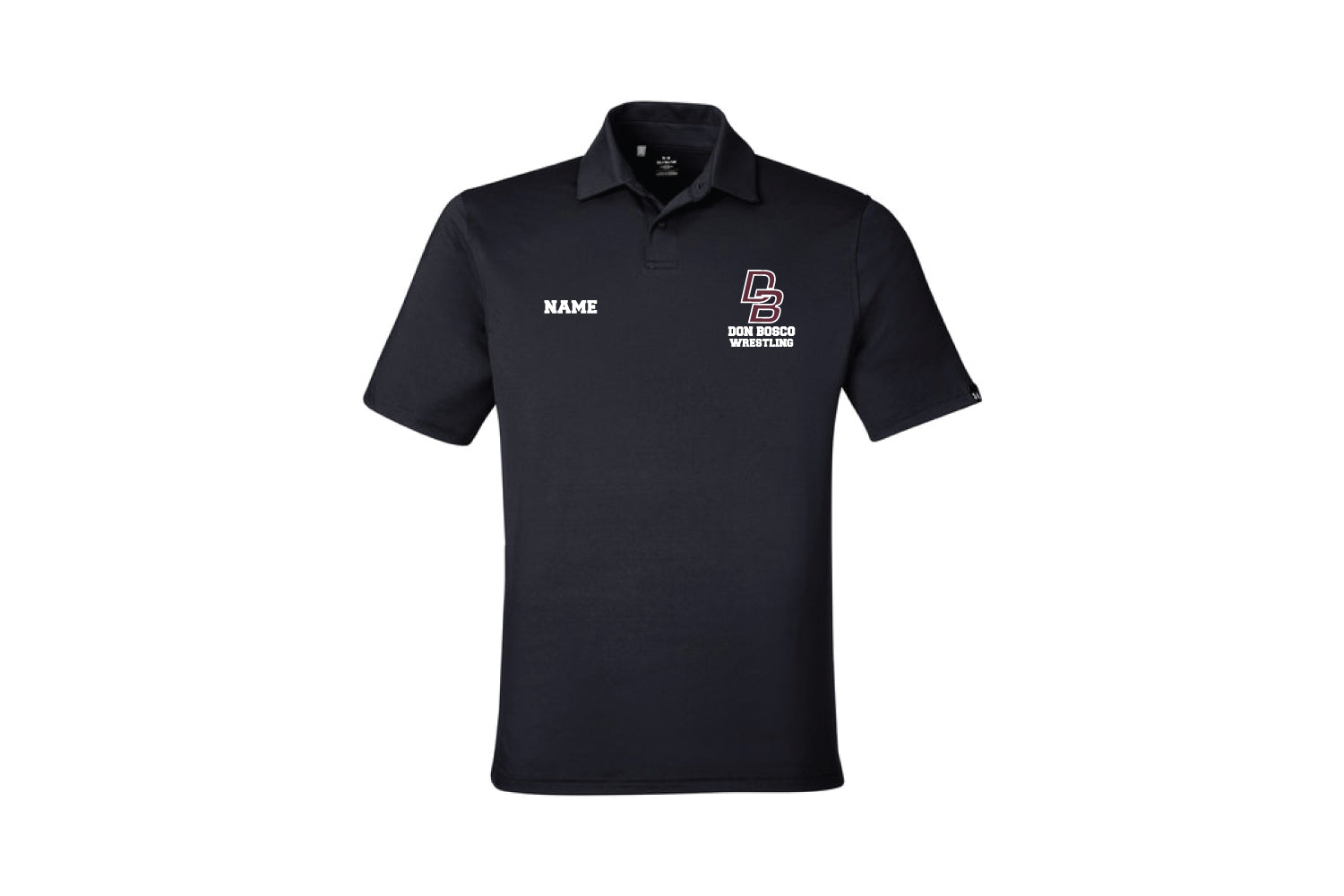 Don Bosco Prep Wrestling Under Armour Polo - Black