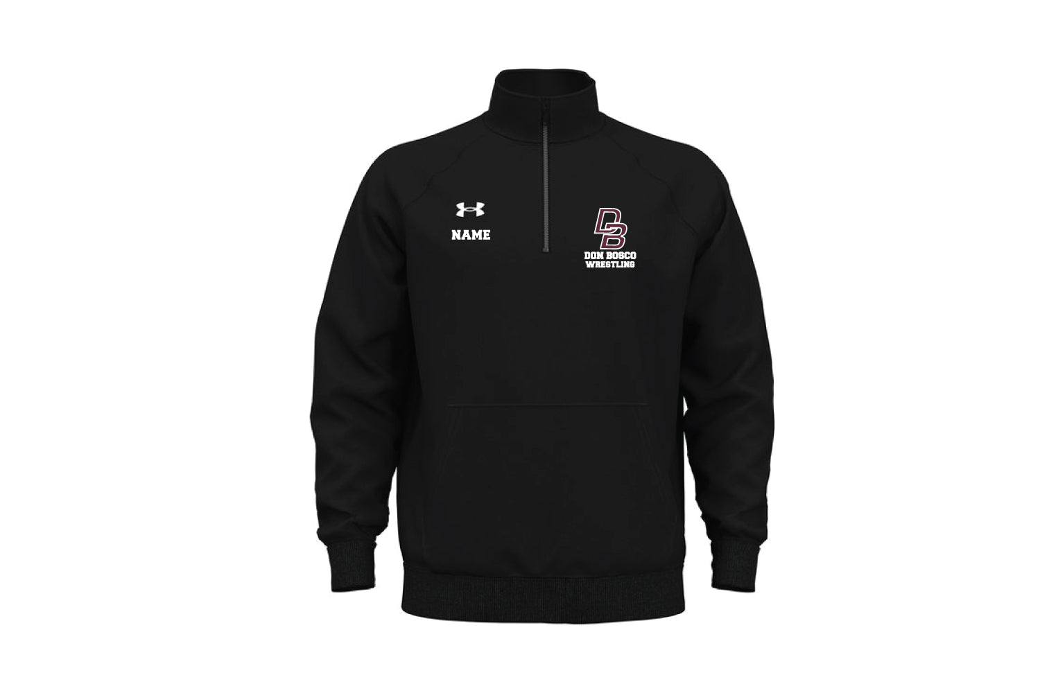 Don Bosco Prep Wrestling Under Armour Qtr Zip - Black