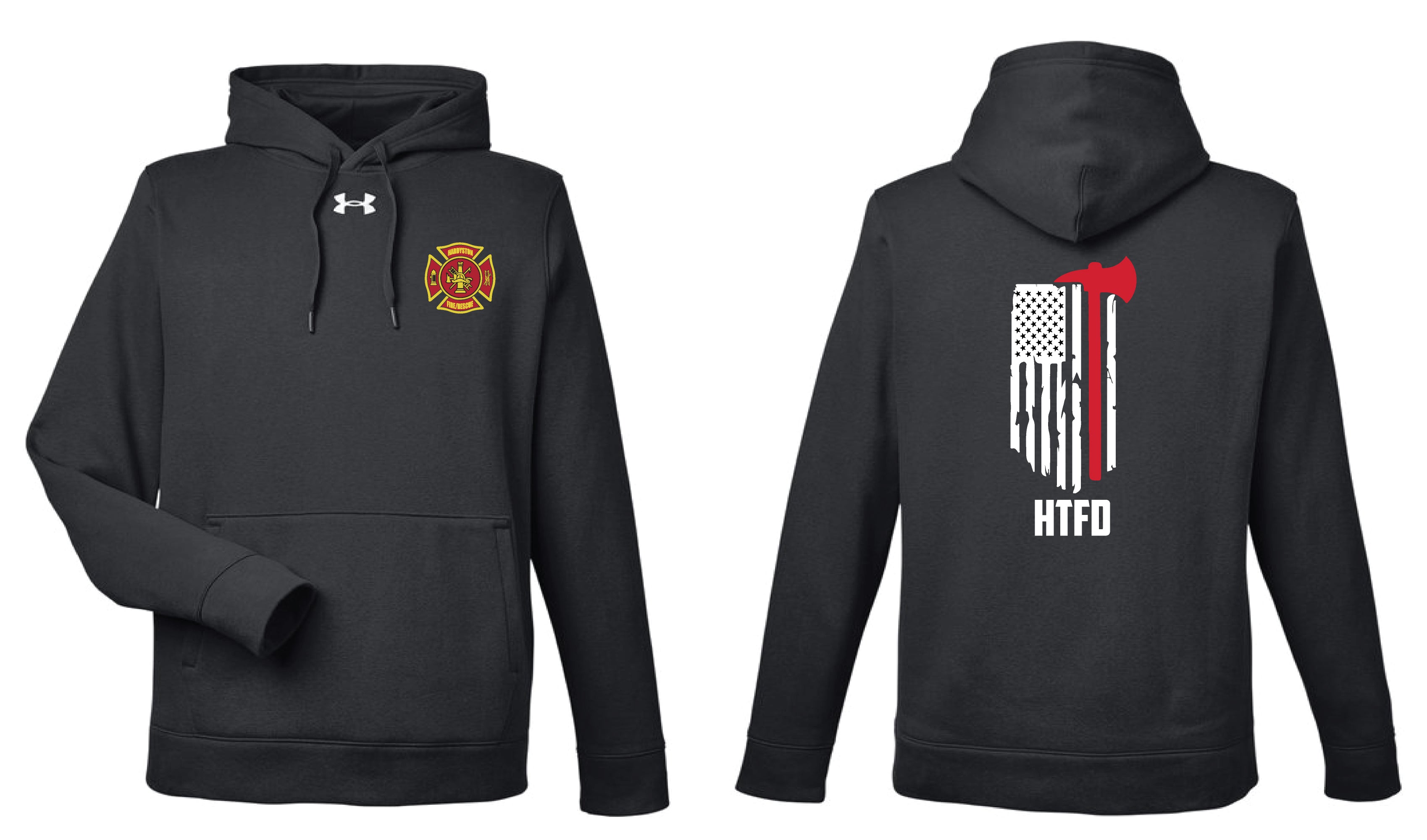 Fire Department Under Armour Men's Hoodie - Black