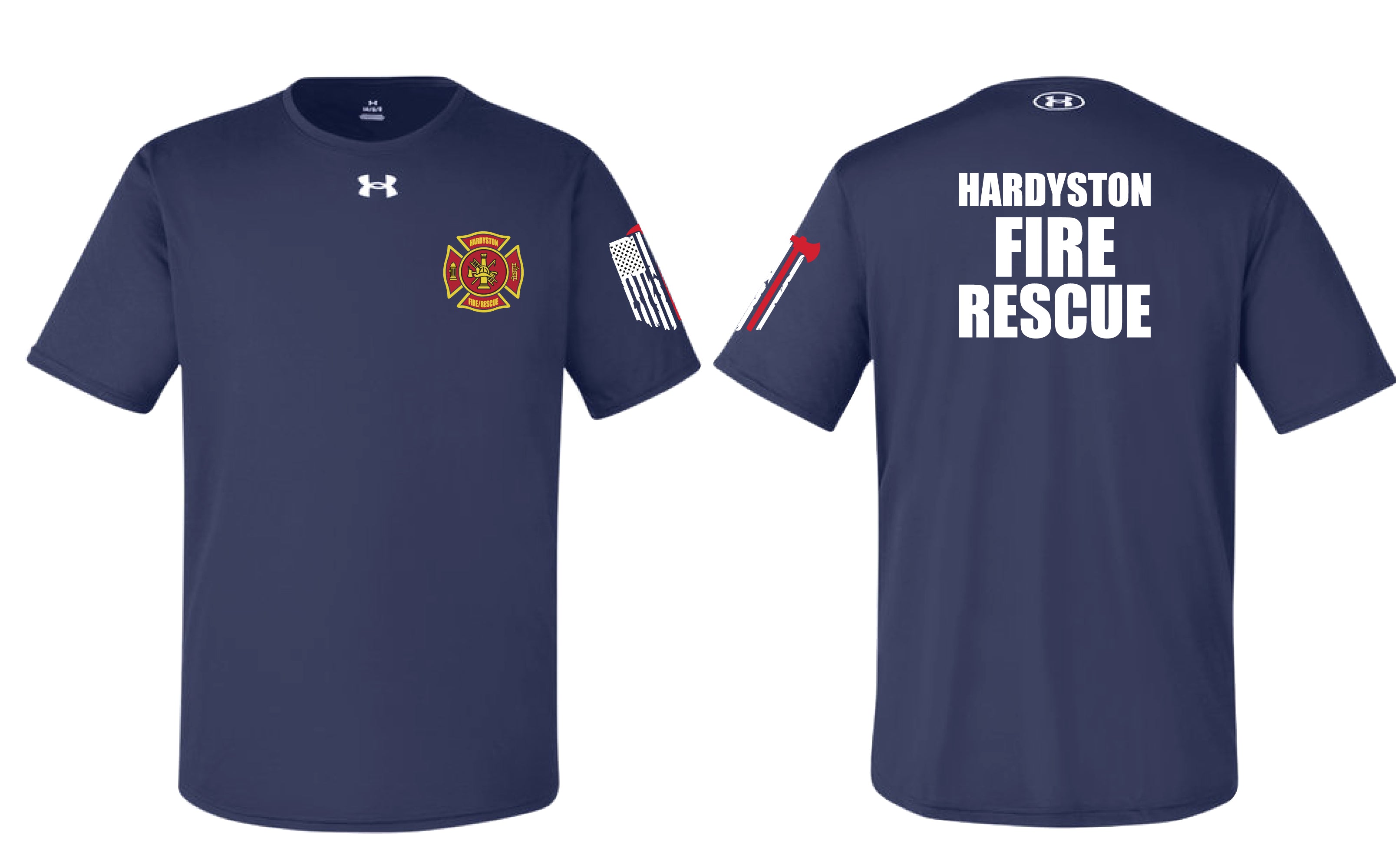 Fire Department Under Armour T-Shirt - Navy