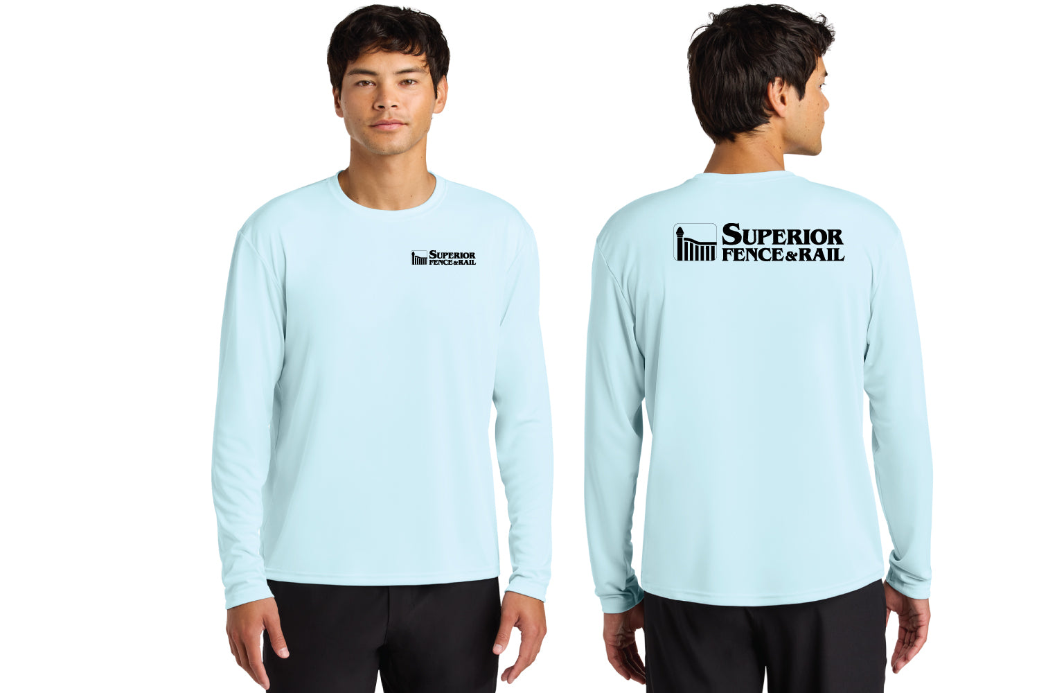 Superior Fence & Rail UV Protection LS Shirt - Pastel Blue