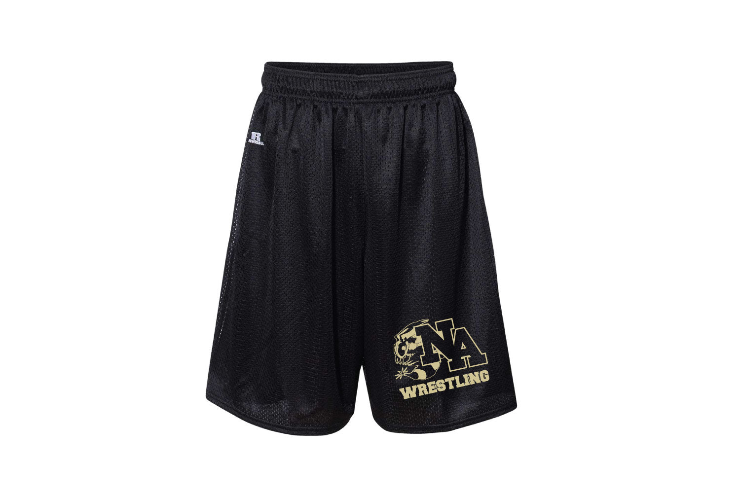 Yellow Jackets Wrestling Athletic Shorts - Black