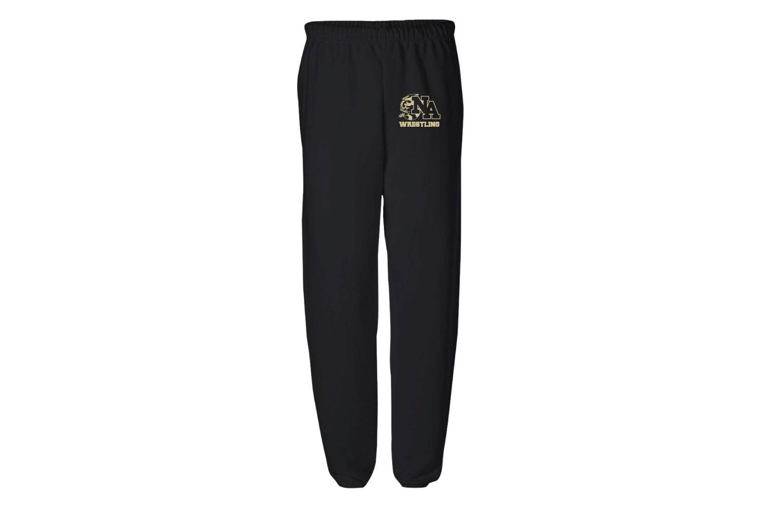 Yellow Jackets Wrestling Cotton Sweatpants - Black
