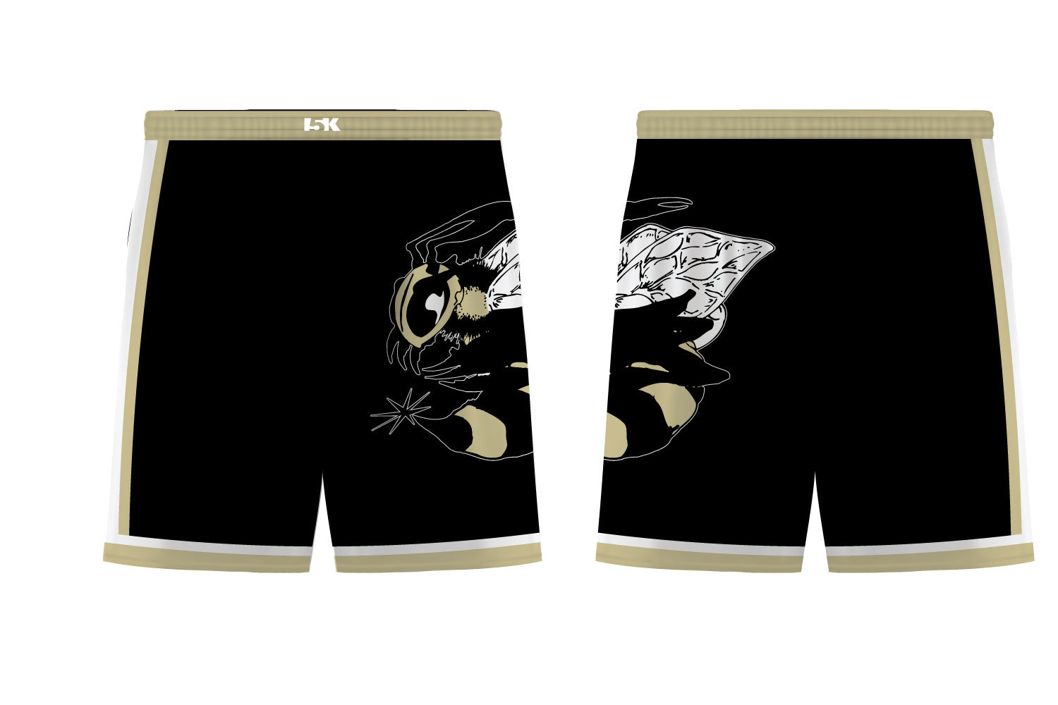 Yellow Jackets Wrestling Sublimated Shorts