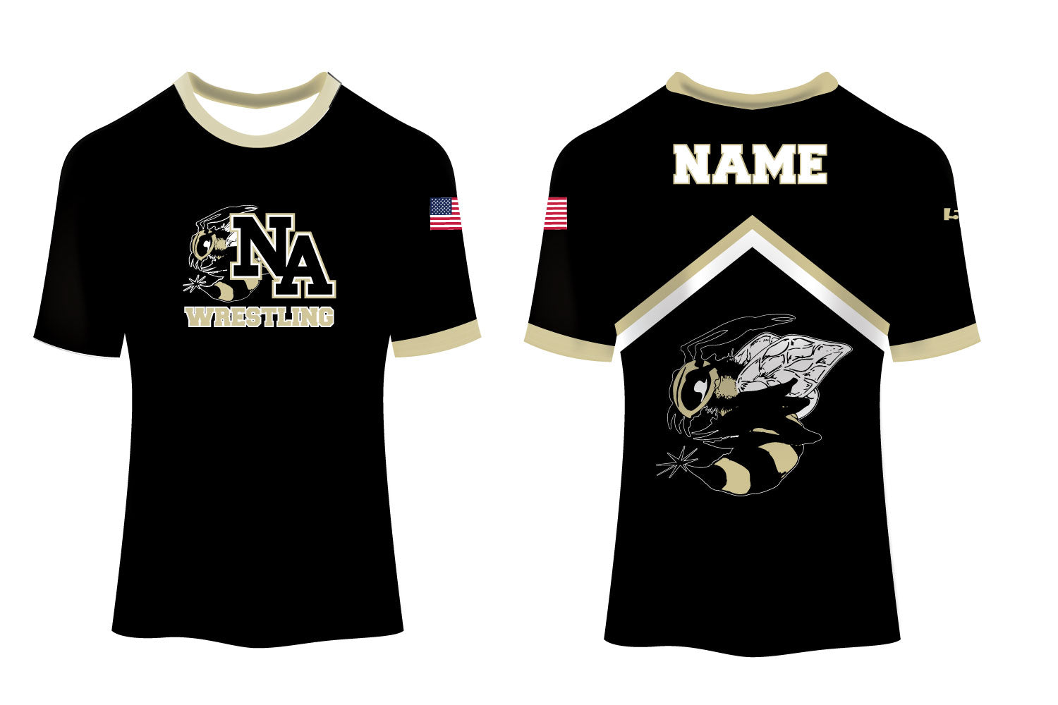 Yellow Jackets Wrestling Sublimated Shirt
