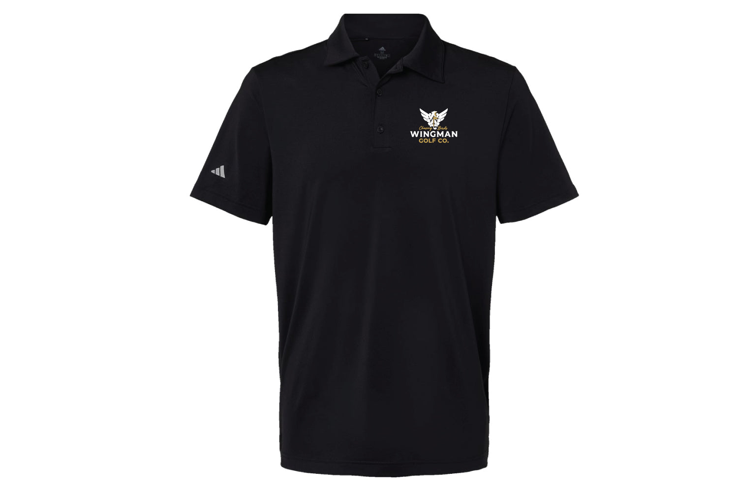 Chasing Birds Wingman Golf Adidas Polo - Black