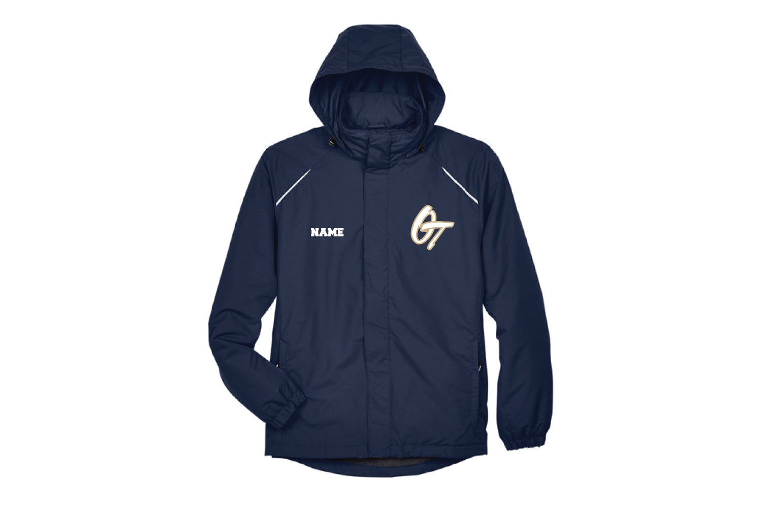 OT Baseball Hooded Rain Jacket - Navy (Adult Only)