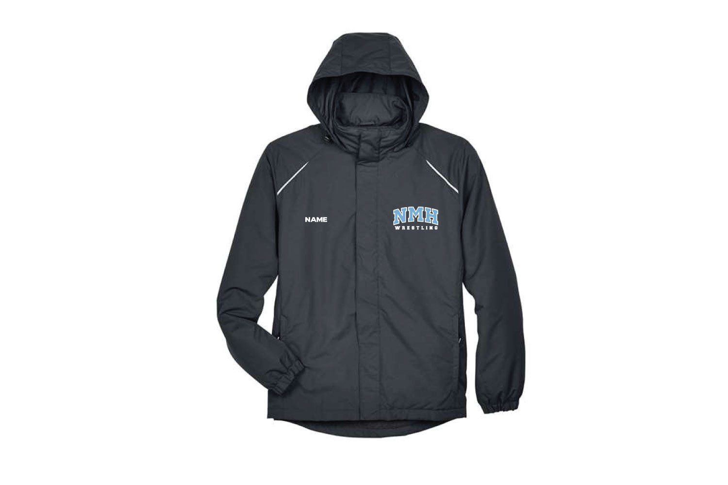 NMH Wrestling Hooded Rain Jacket - Graphite