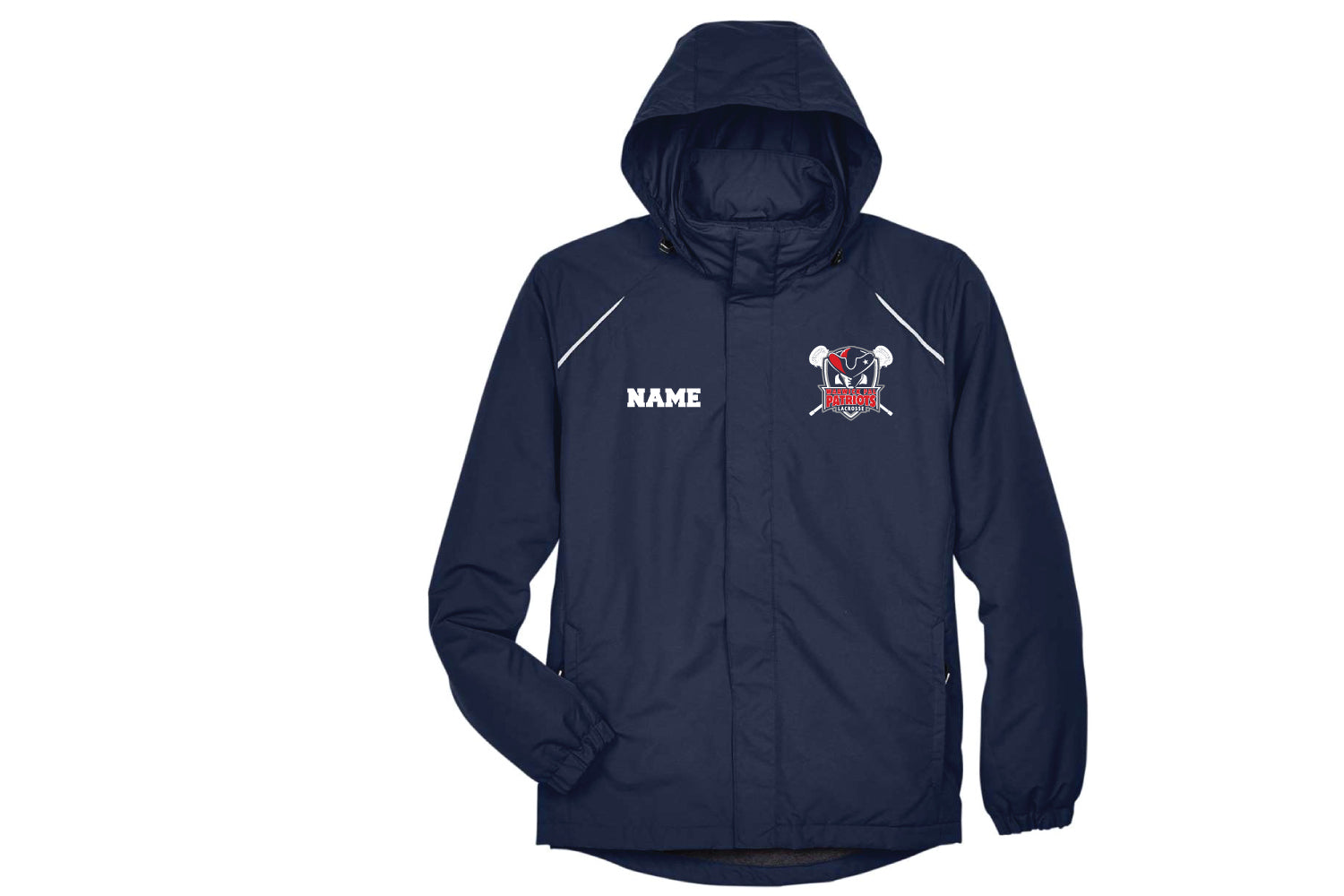 Warwick Pal Patriots Lax Men's All-Season Hooded Jacket - Navy