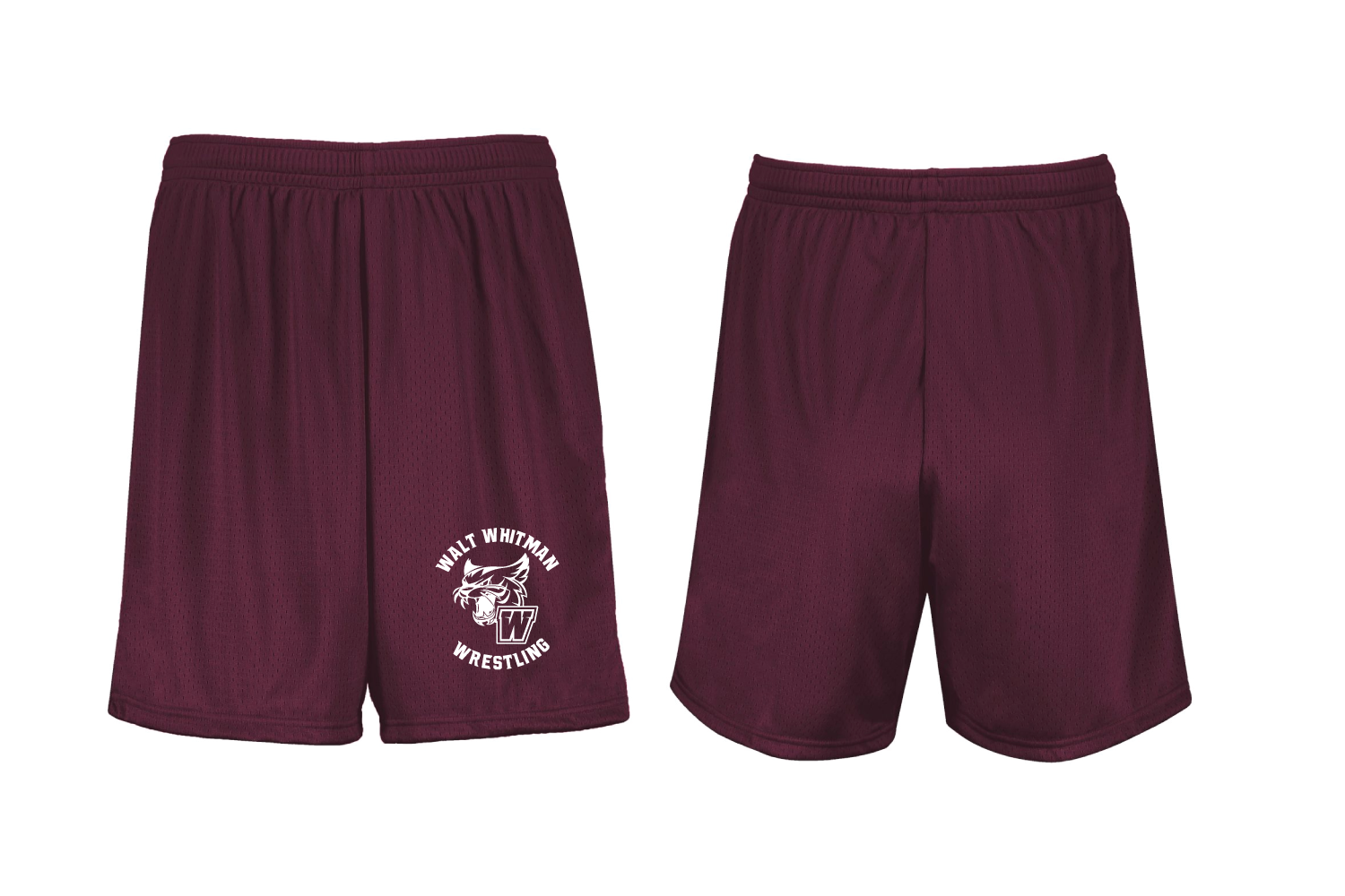Wildcats Wrestling Athletic Shorts - Maroon