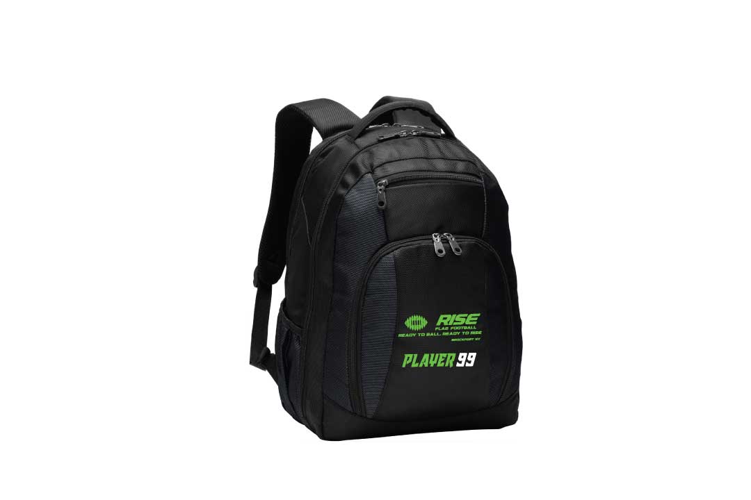 Rise Flag Football Backpack - Black