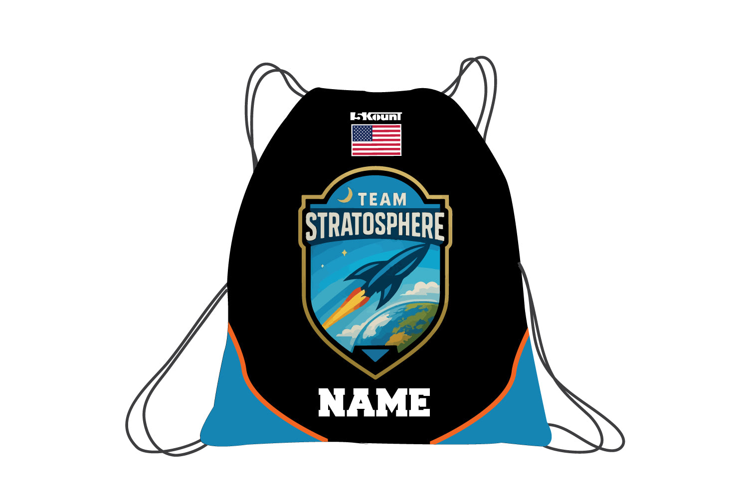 Team Stratosphere Sublimated Drawstring Bag