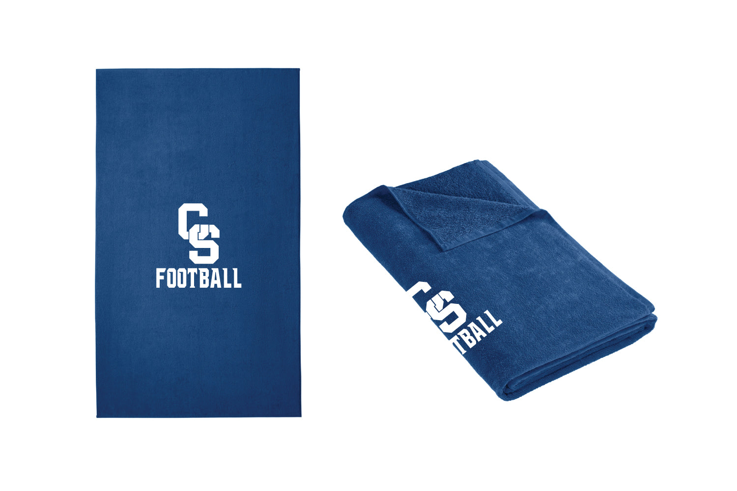 CT State Football Beach Towel - Royal