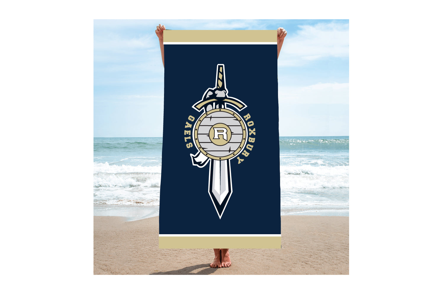 Roxbury Wrestling Sublimated Beach Towel