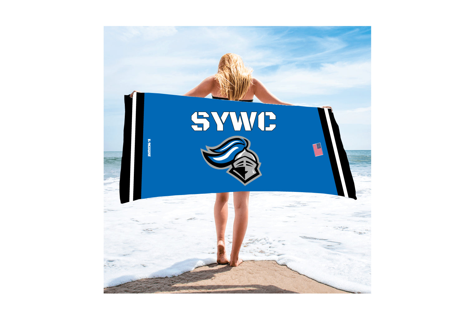 Southington Wrestling Sublimated Beach Towel
