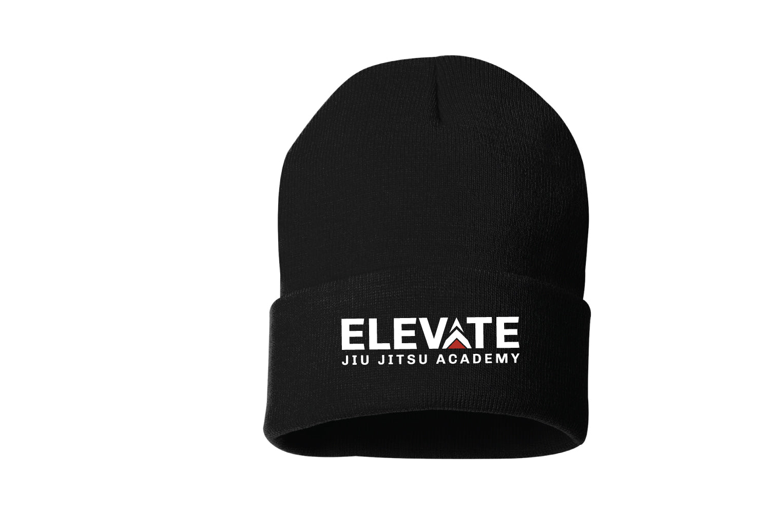 Elevate Jiu Jitsu Academy Beanie - Black (Embroidered Logo)
