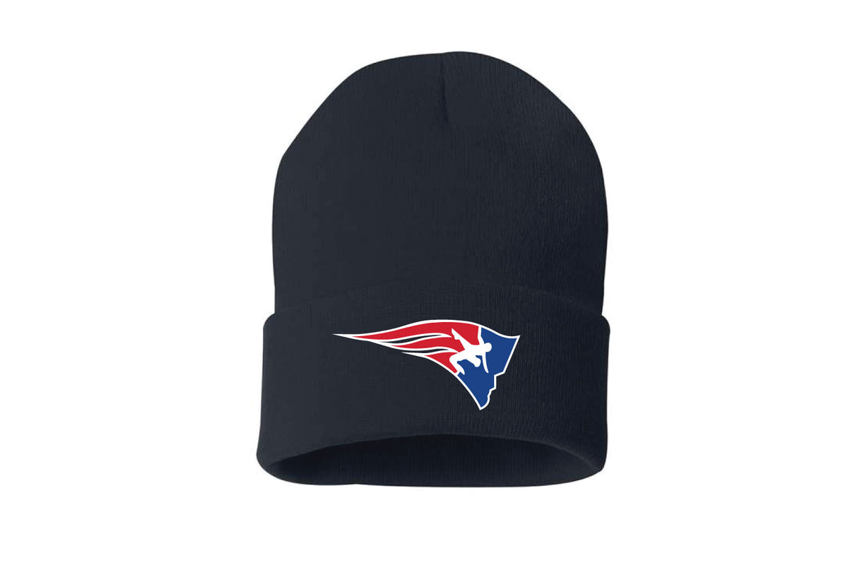 Secaucus Rec Wrestling Beanie Hat - Navy