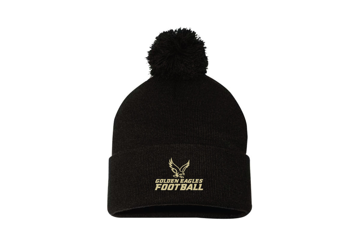 Berkeley Eagles Football Pom Beanie - Black