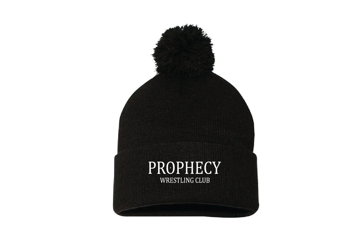 Prophecy Wrestling Club Pom Beanie - Black