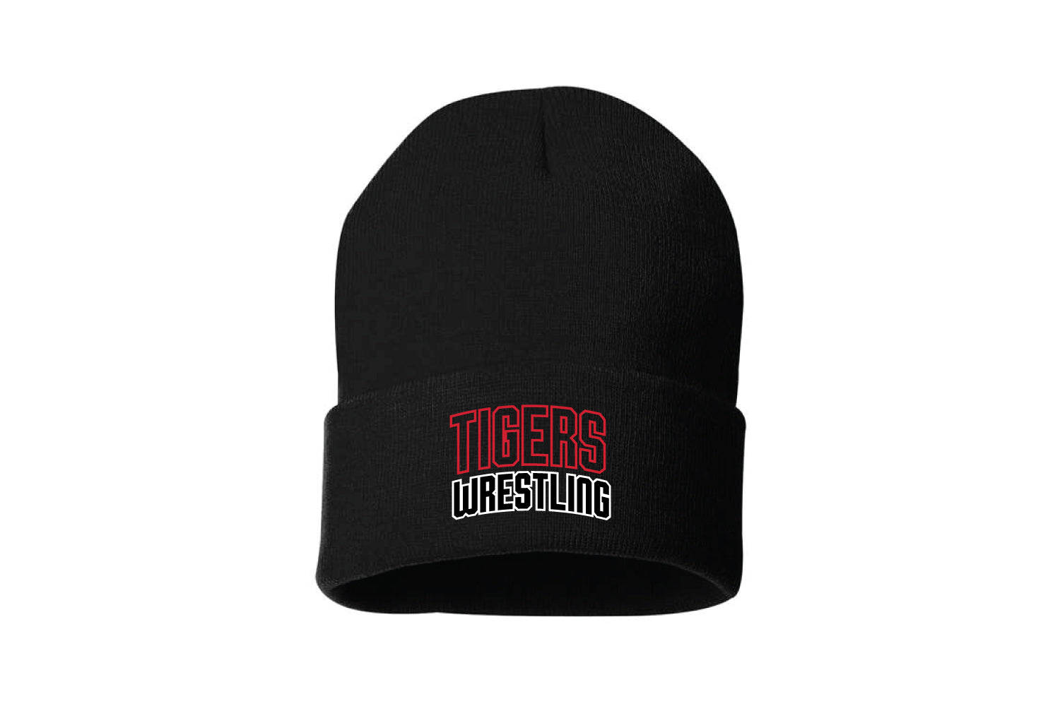Tyngsborough Wrestling Beanie Hat - Black