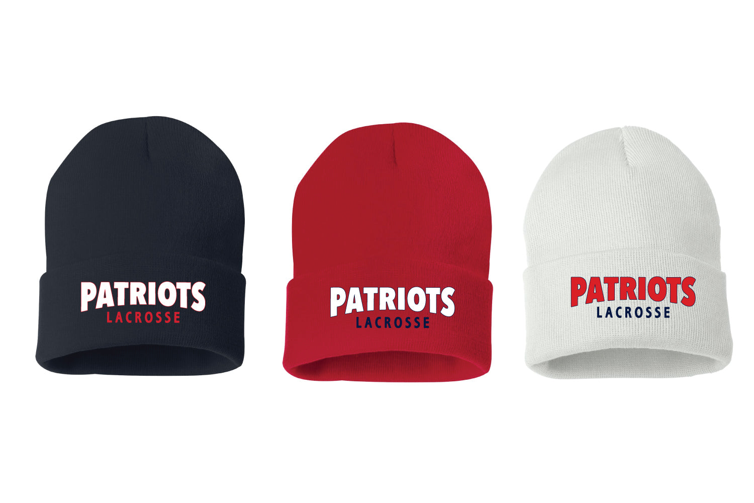 Warwick Pal Patriots Lax Beanies - 3 Color Options