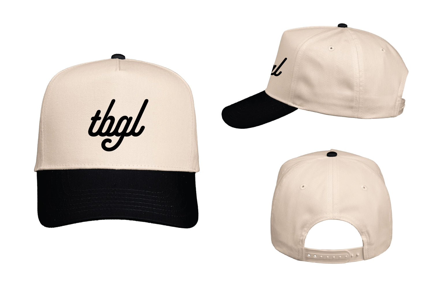 TBGL Snapback Cap - Natural/Black
